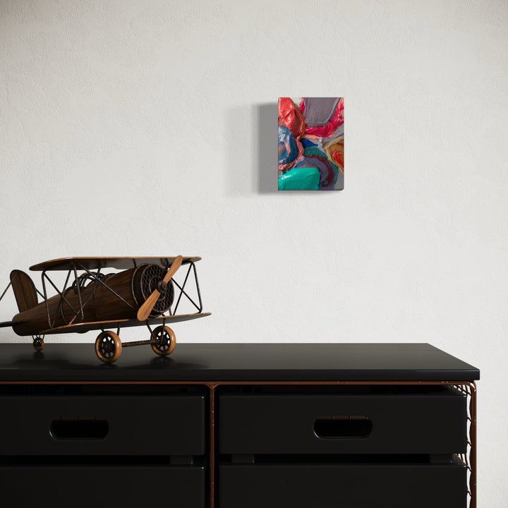 A photo of the artwork AL 33, by Carin Kulb Dangot, hanging on a wall.