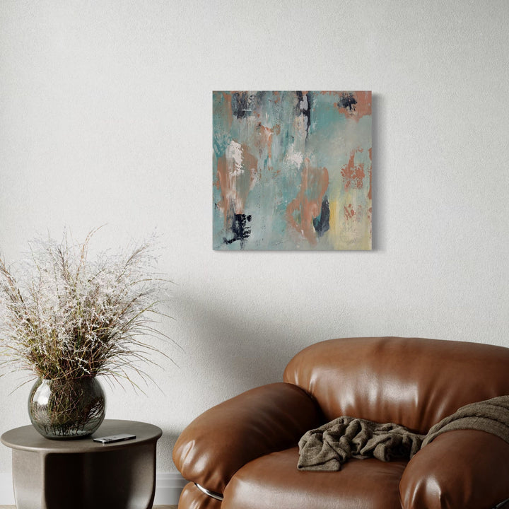 A photo of the artwork  Hidden Amongst the Clouds , by Tammy Kushnir, hanging on a wall.