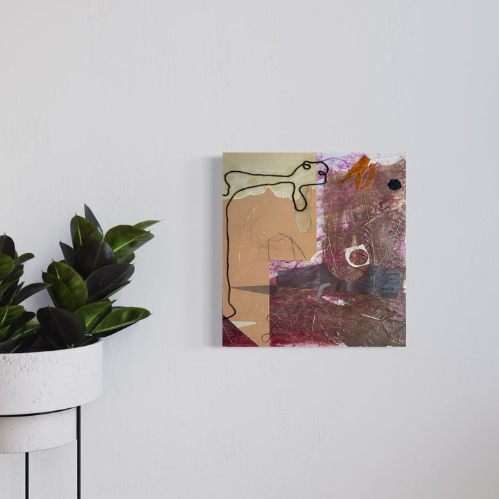 A photo of the artwork Untitled #01, by Jose Johann Bitancor, hanging on a wall.