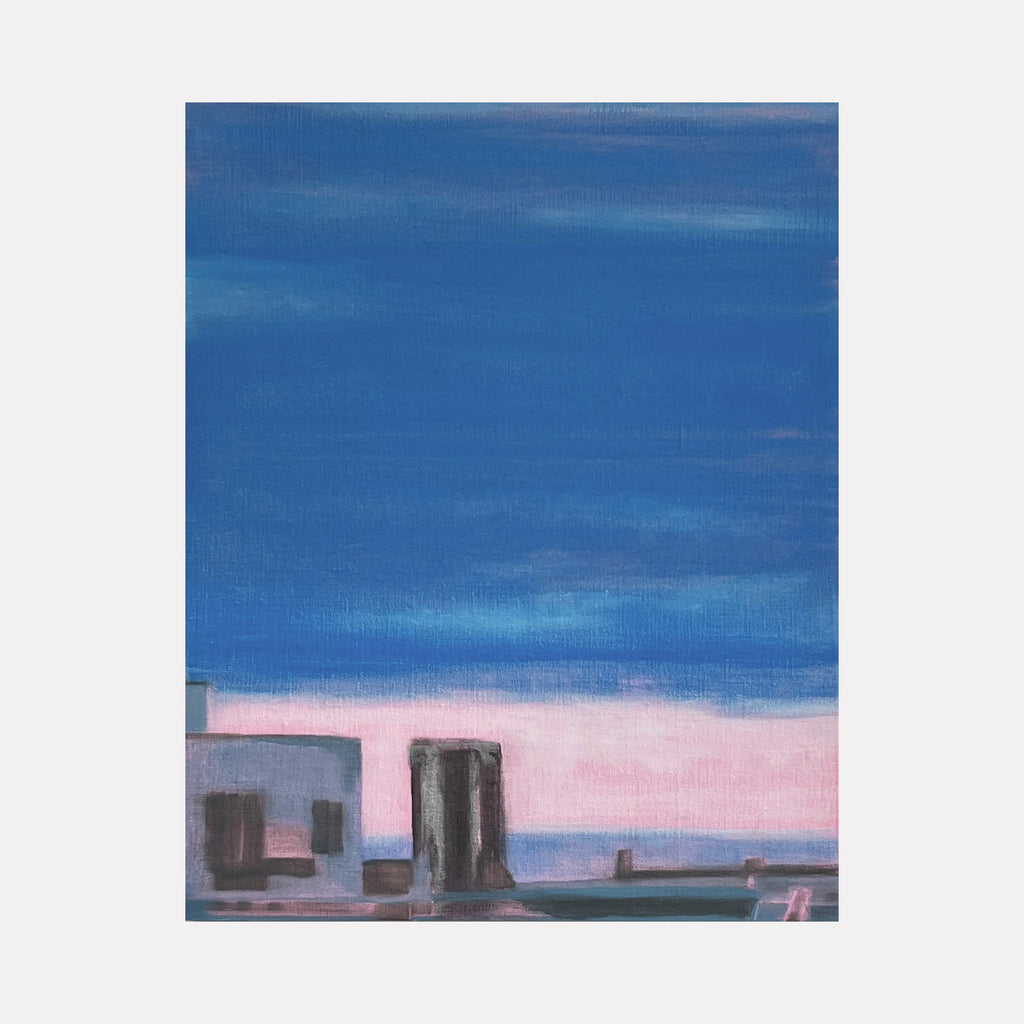 The artwork The Blue Hour (metallic), by Cora Jane Glasser