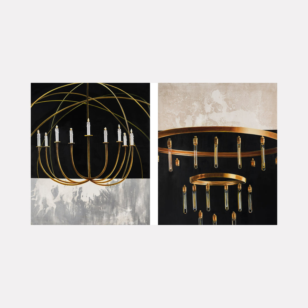 The artwork As Above So Below (diptych), by Sandra Mack-Valencia