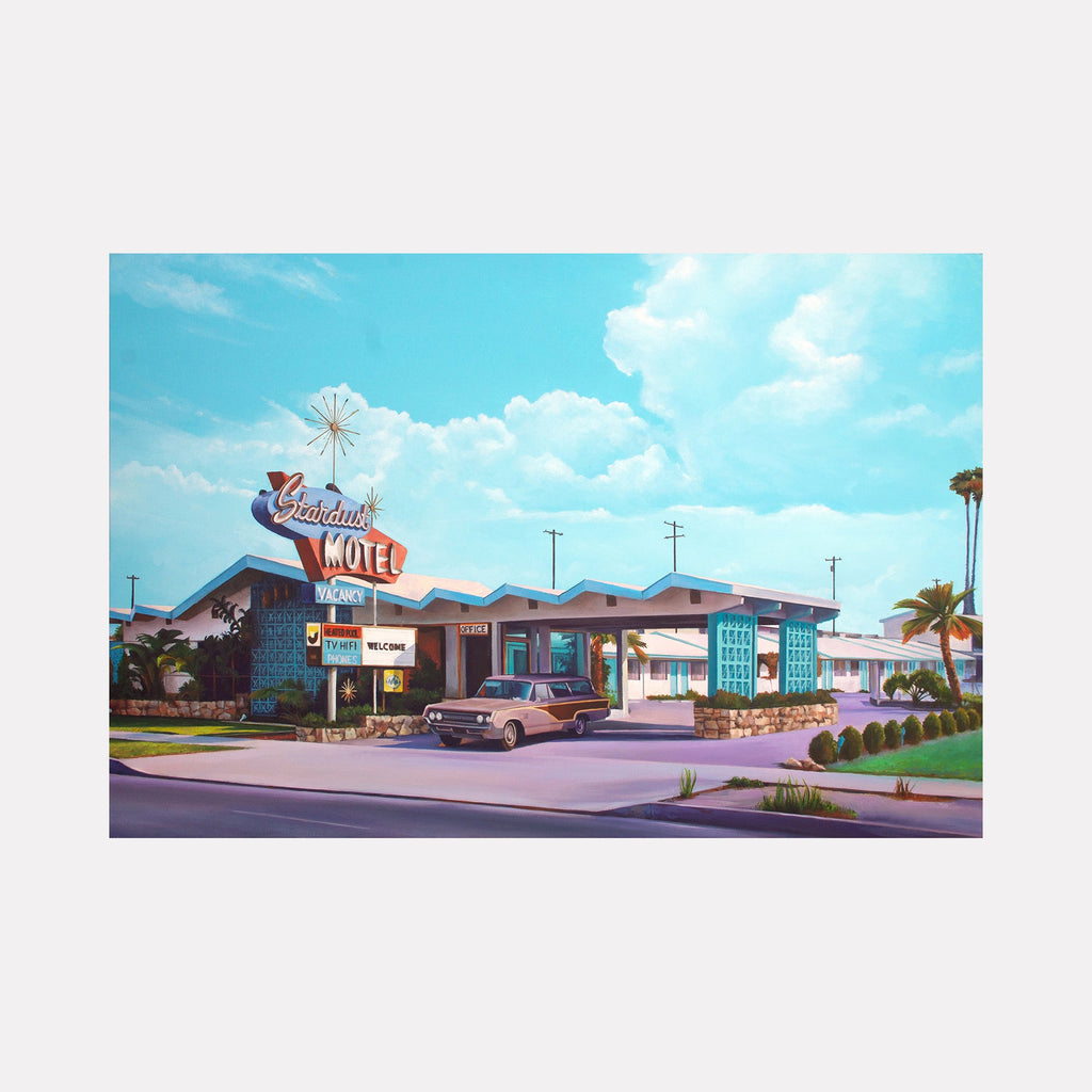 The artwork STARDUST MOTEL , by Alex Devereux