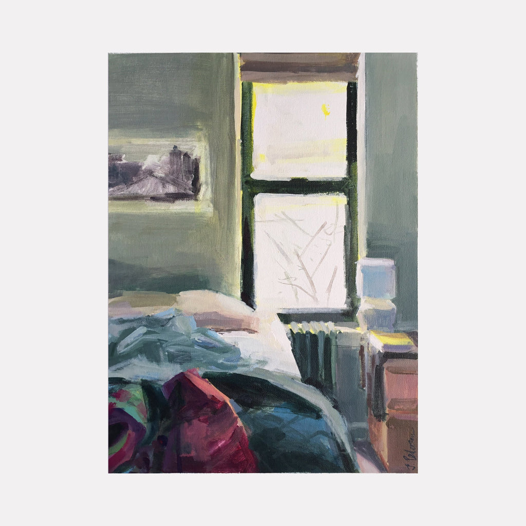 The artwork Winter Bedroom, by Janet L. Pedersen