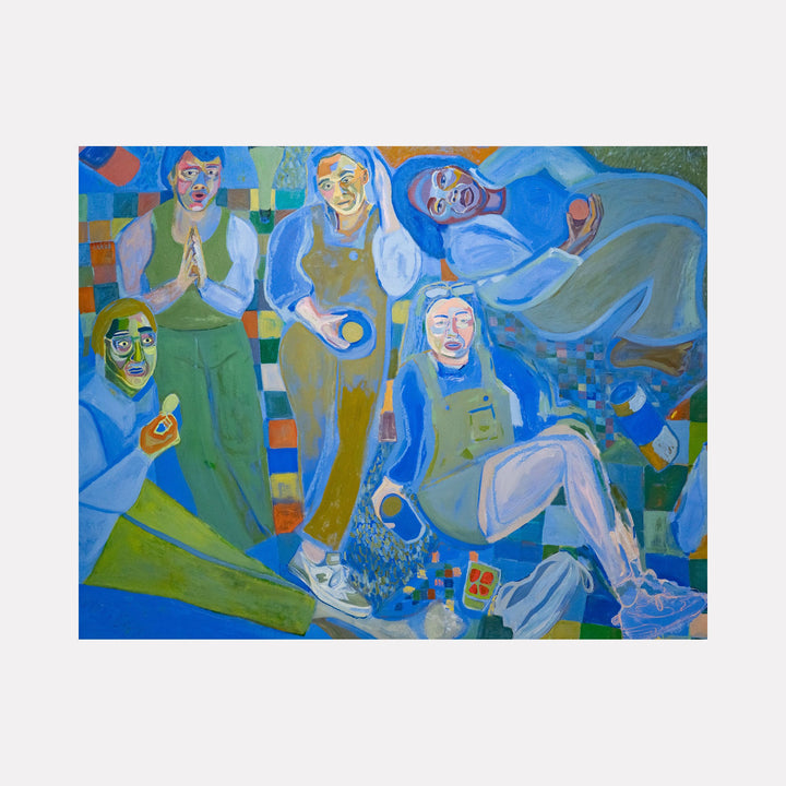 The artwork the last supper of summer [my friends at a picnic in prospect park], by Chelsie Sunde