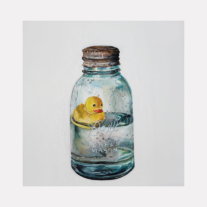 The artwork AS A DUCK TAKES TO WATER, by Shweta Matai